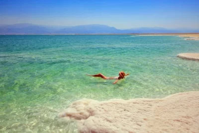 Bloom Dead Sea Floating in Jordan's Dead Sea