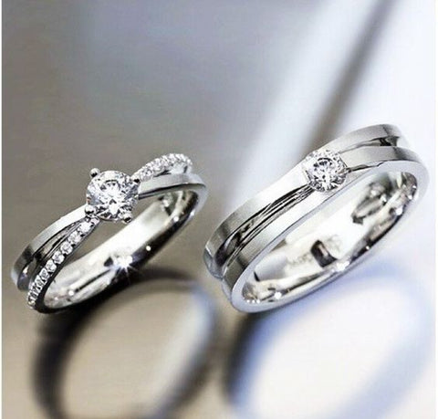 Nhẫn cưới bạch kim kim cương