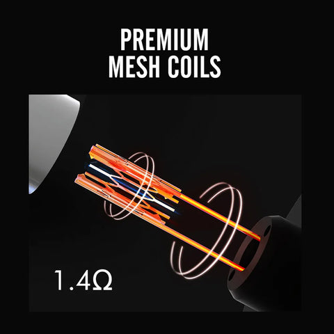 premium mesh coils on a disposable vape