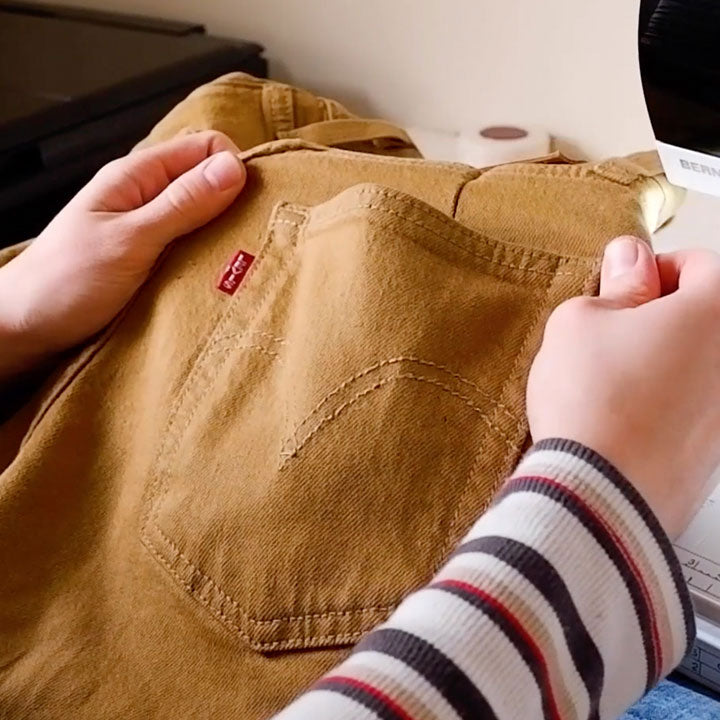 Tighten Jeans Waist: Unpick Pockets And Reattach With The Sewing Machine -  Levi's Hong Kong