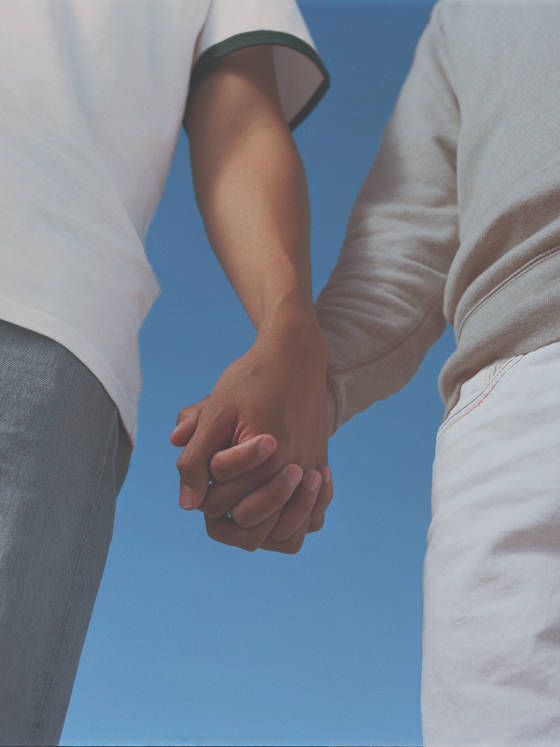 Two Men Holding the Hand - Levi's Hong Kong