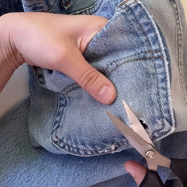Repair Jeans Pocket: Trim Around The Edge Of Jeans Hole - Levi's Hong Kong