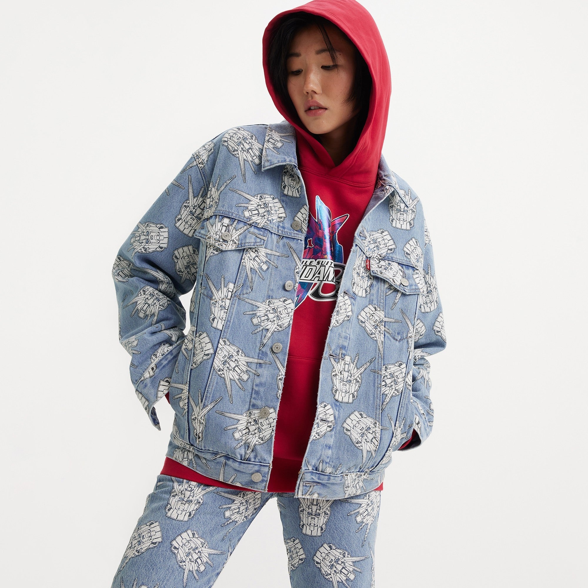 Levi's® x Gundam SEED Relaxed Trucker Jacket - M