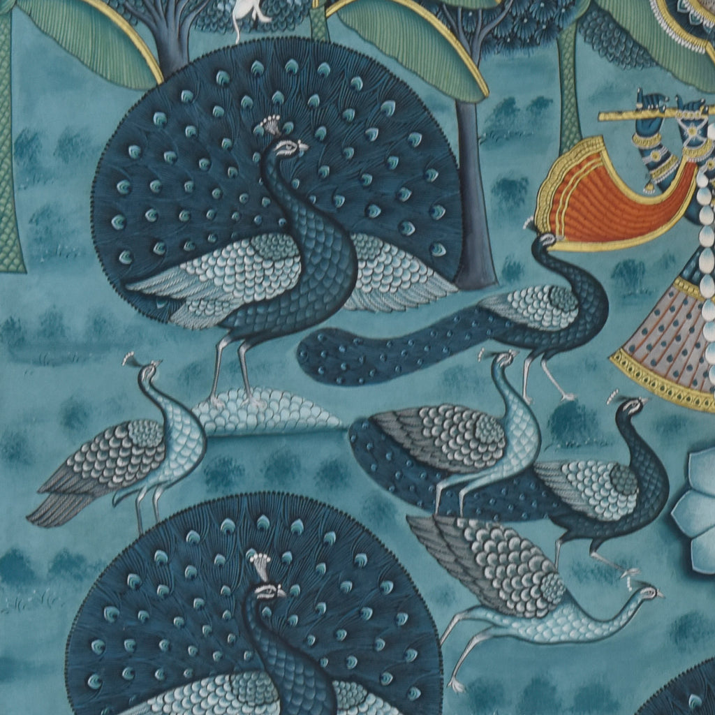 Shrinathji with Peacocks - 02 – Artisera