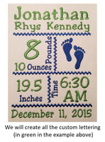 Download Birth Announcement Templates A Stitch In Time Embroidery Designs