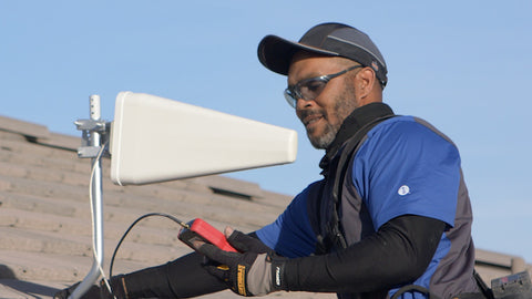 Installing the signal booster components