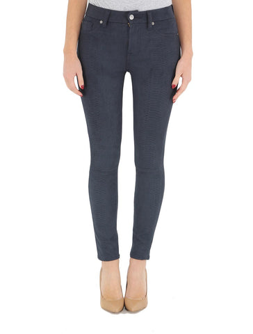 7 For All Mankind - High Waisted Ankle Knee Seam Skinny in Navy