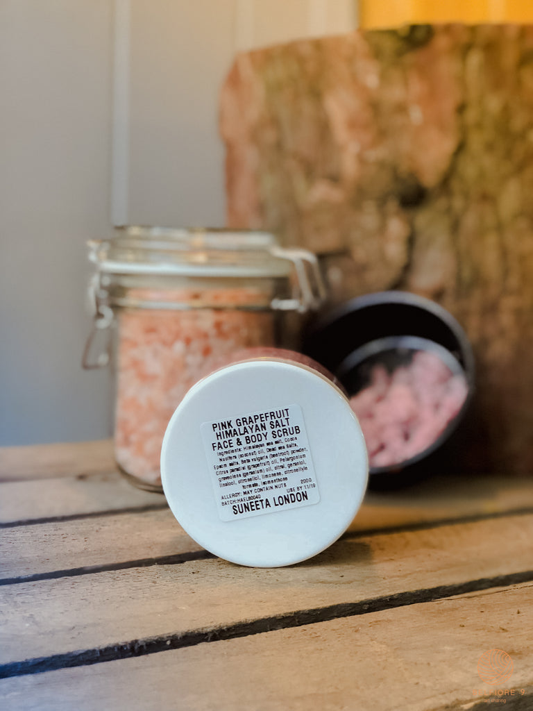 pink grapefruit scrub suneeta london cosmetics