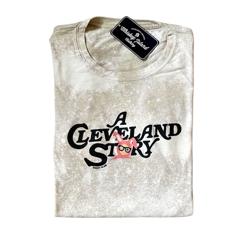 Men's Cleveland Indians Cream Hardball Tie-Dye T-Shirt