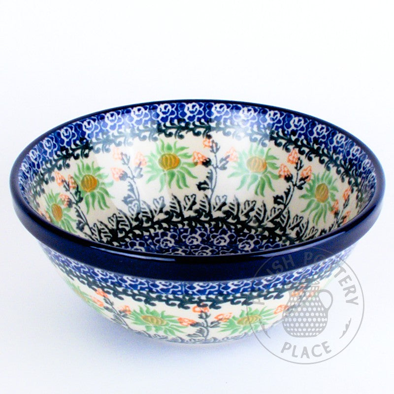 Zaklady Mosaic Flower Large Mixing Bowl Polish Pottery