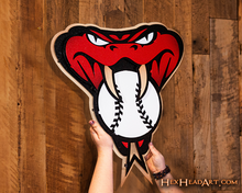 Arizona Diamondbacks Mascot 3D Metal Artwork – Hex Head Art