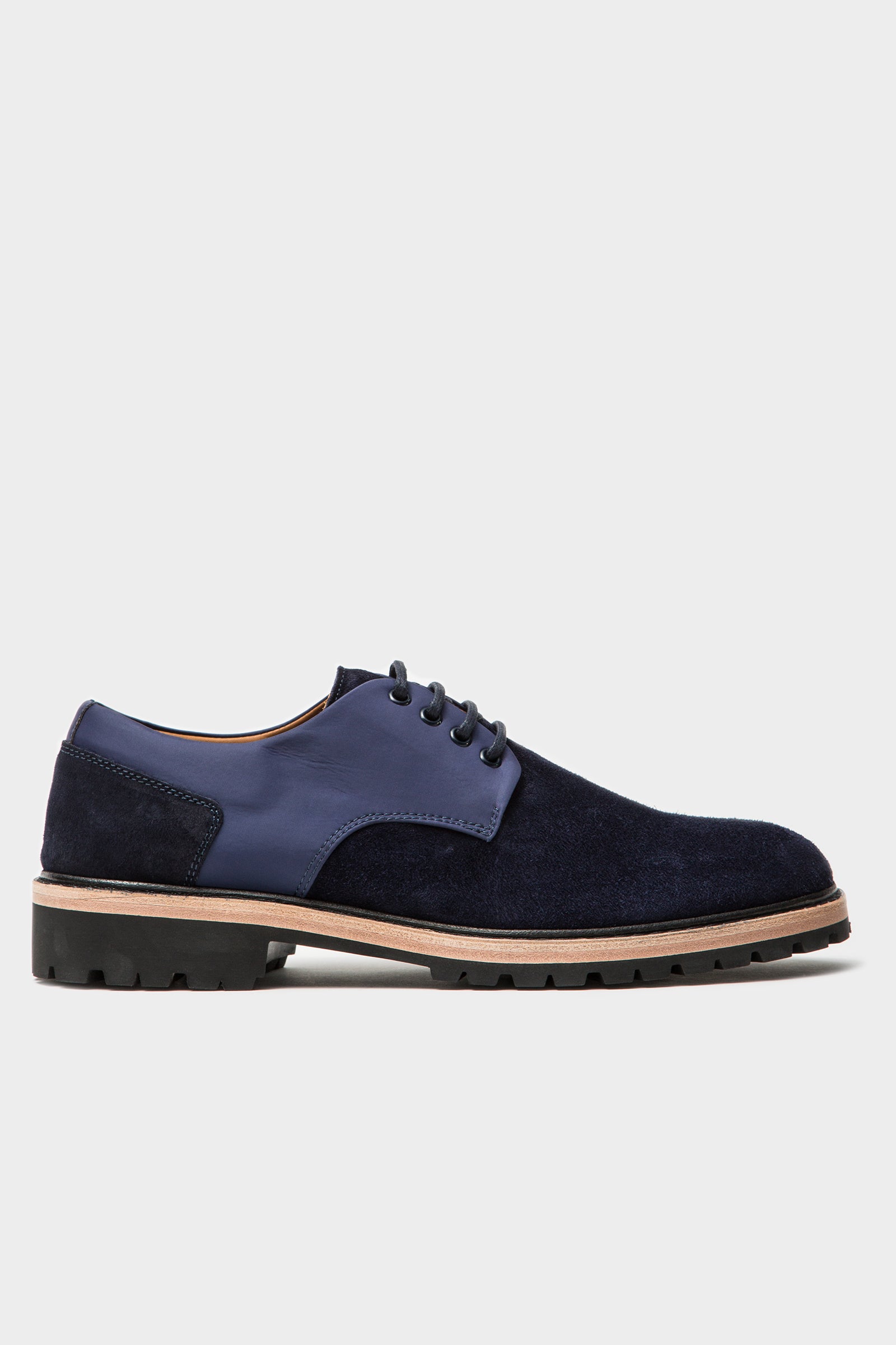 Davis Derby - Navy Suede - Grand Voyage