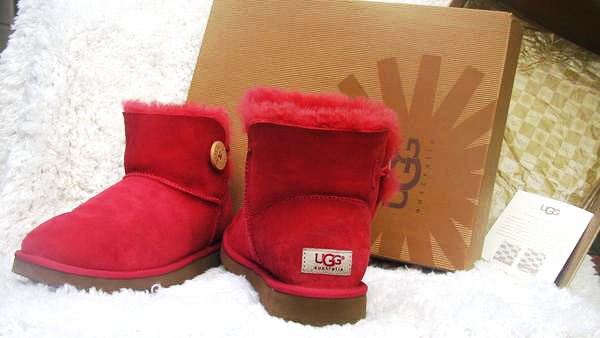 Pink Bailey Button Ankle UGG Boots 