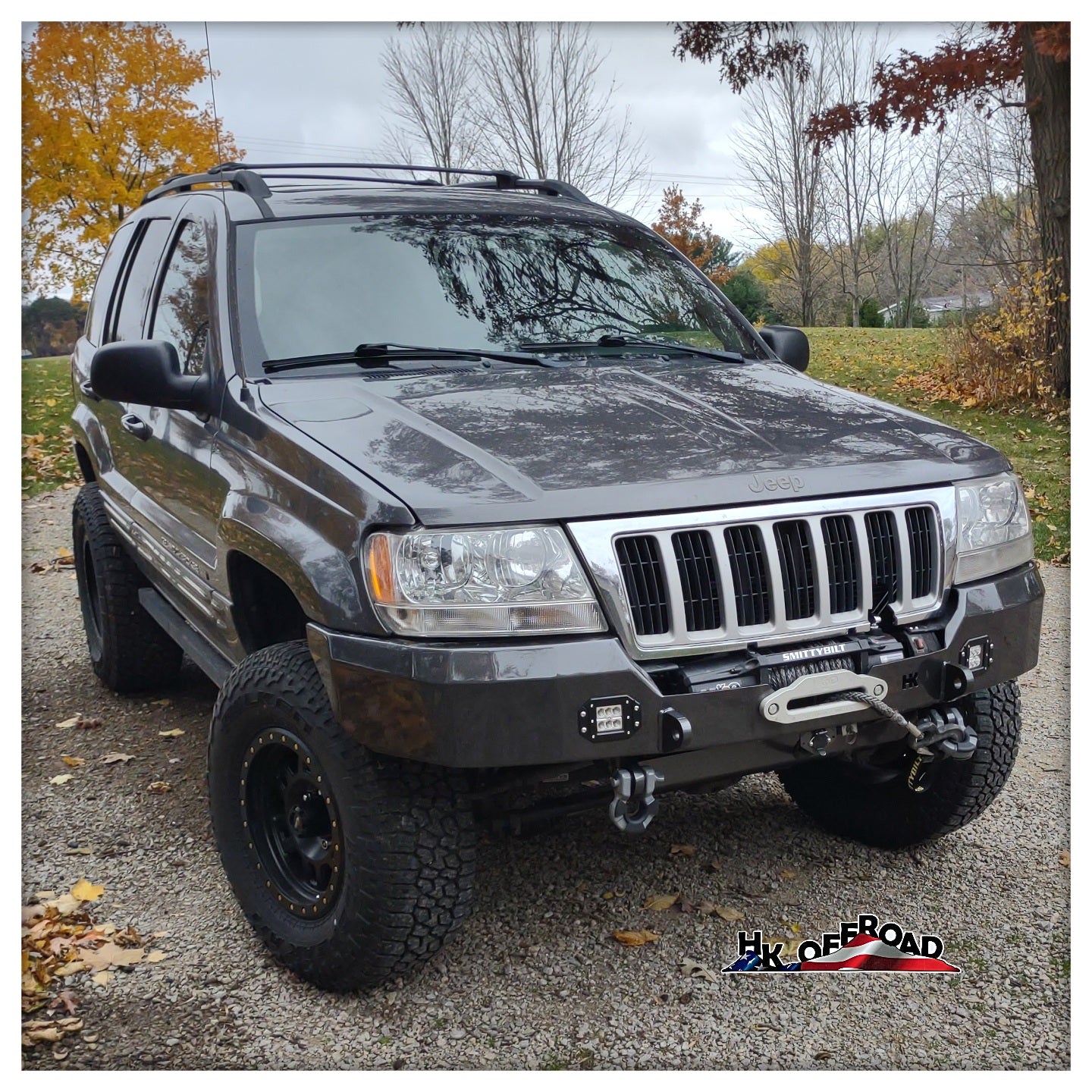 Jeep Grand Cherokee WJ Recessed Winch Bumper - WJ 1999 - 2004 – HK Offroad