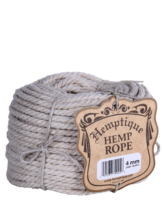 Hemp Rope 6mm 3-Ply 20m Coil - The Hempstore Aotearoa