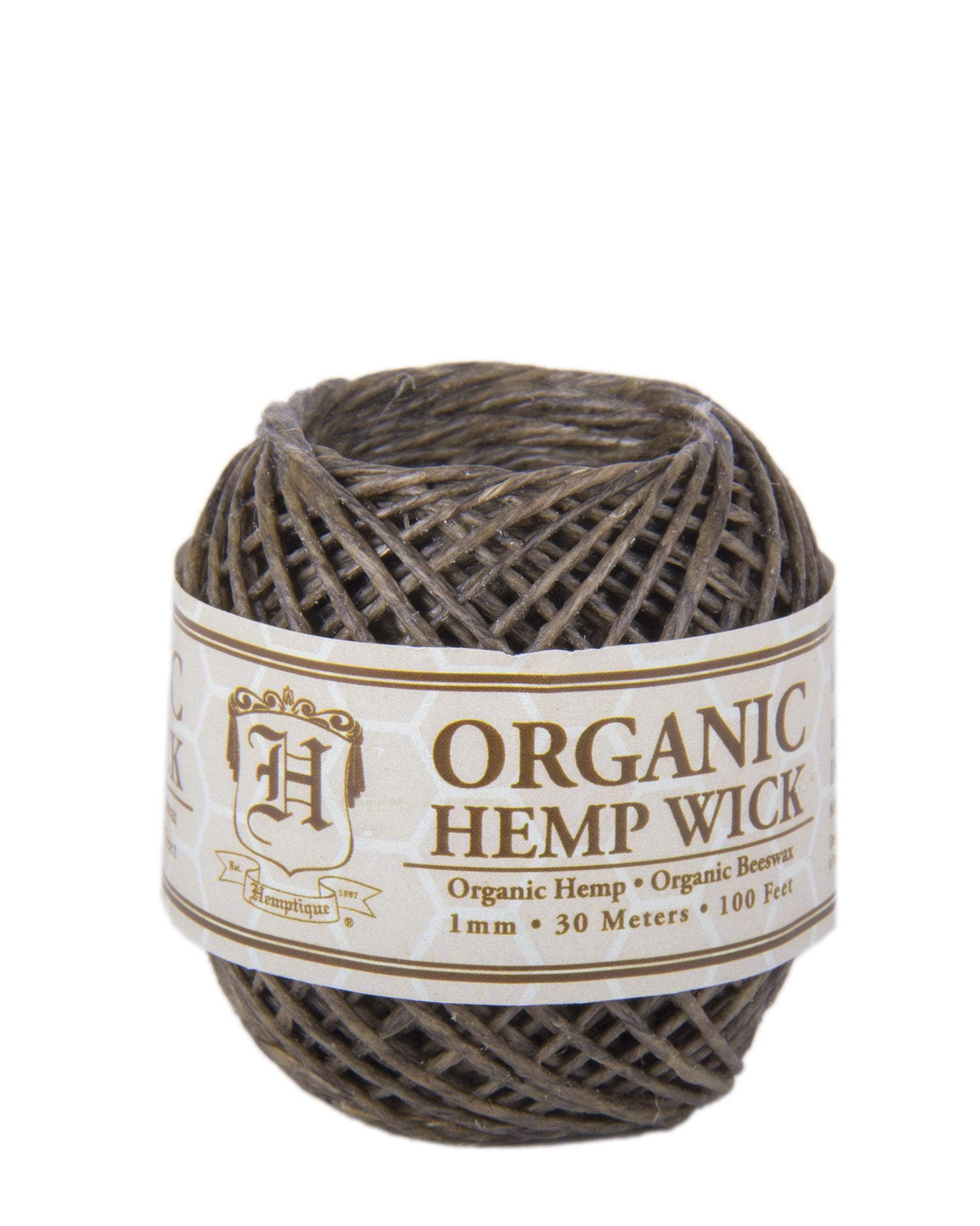 100 Organic Hemp Wick Ball Hungary Hemptique