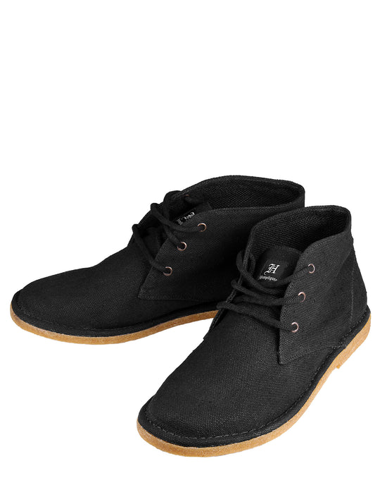 Hemptique Hemp Ruler Shoes - Black & Natural