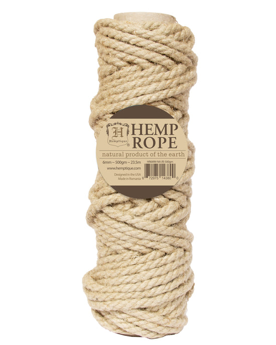 Cord - Twisted Hemp Rope Natural/White Hank 5' – 1320LLC