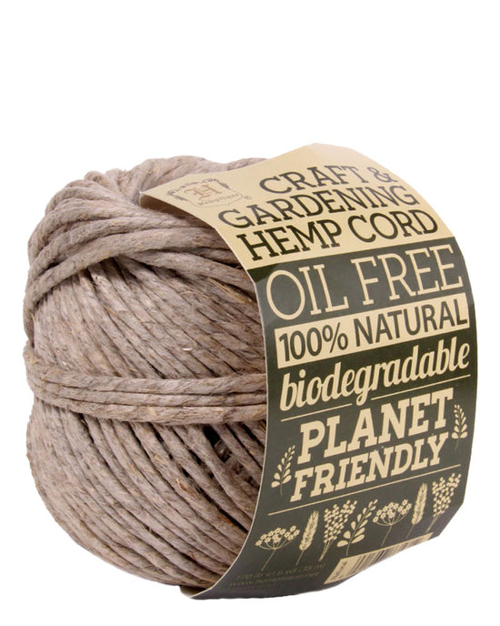 Natural 100# Polished Hemp Cord - 2 mm Diameter - 290 ft Spool