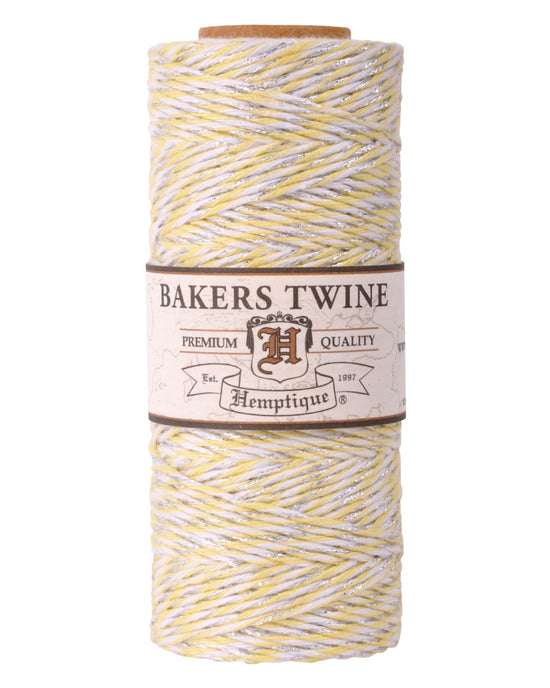 Baker's Mark Brown and White Variegated Polyester Cotton Blend Baker's Twine  2 lb. Cone