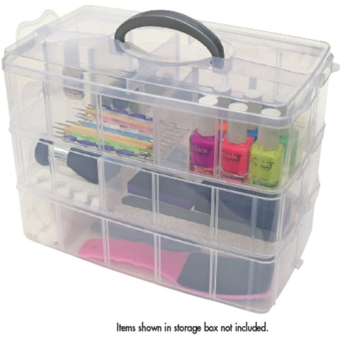 3-Tier Storage Box / 9.5"L x 12.5"W x 7.25"D by DL Pro