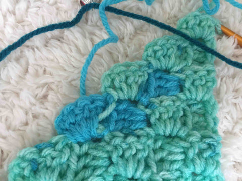 You can see the yarn in the wrong place where the wrong technique was used.