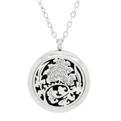Floral Tree of Life Aromatherapy Diffuser Necklace - Free Chain – The ...