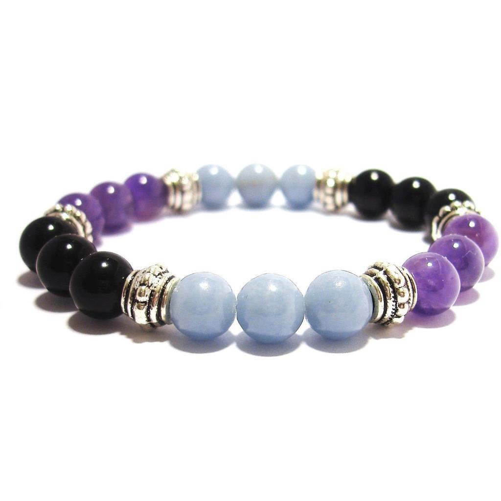 Physical Pain Support Healing Crystal Gemstone Bracelet - Handcrafted ...