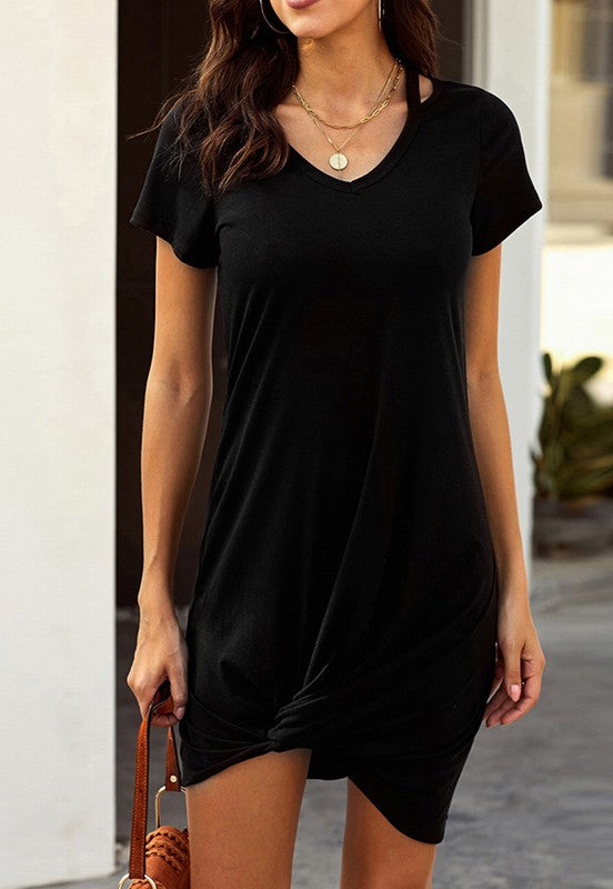 t shirt knot dress