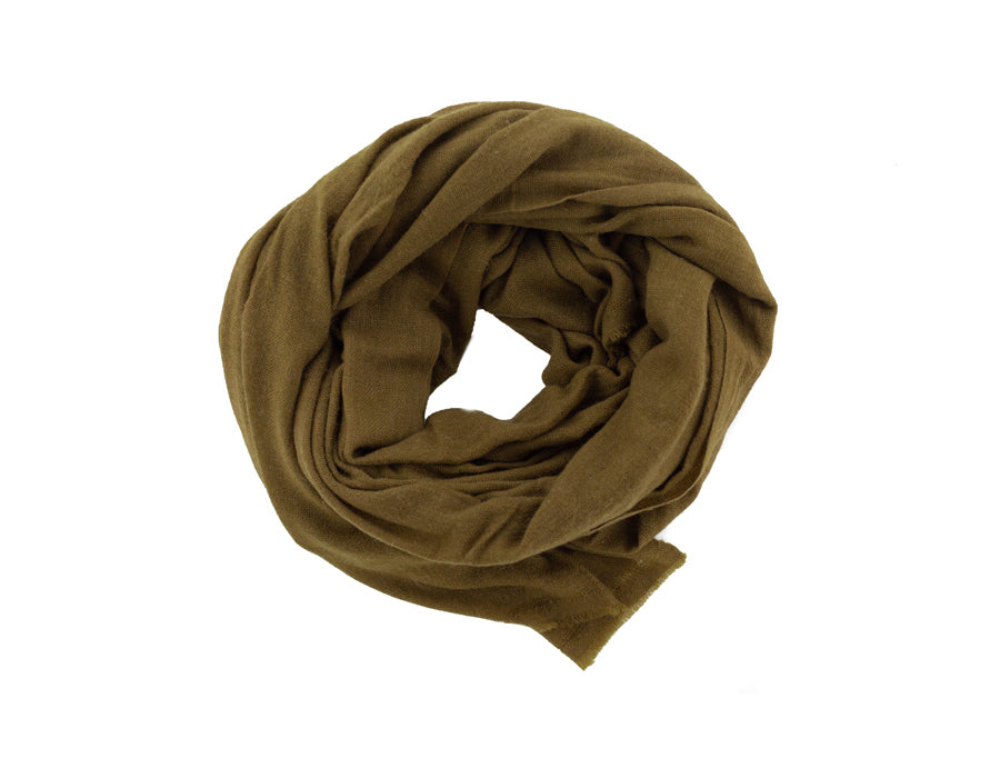 Cashmere Scarf Olive Green - Foxtail Goods