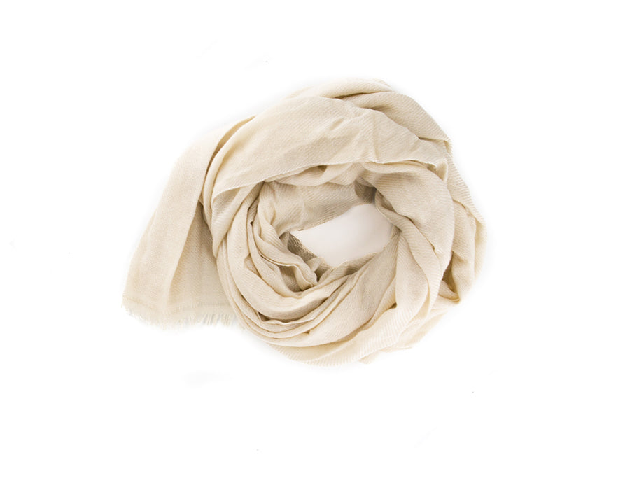 cream cashmere scarf