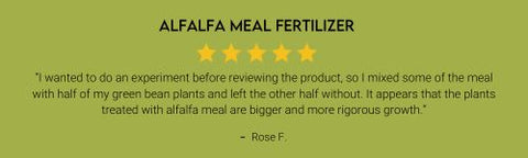 five star review greenway biotech alfalfa meal fertilizer