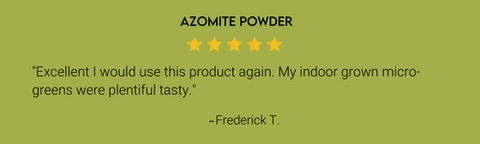 5 star review for greenway biotech azomite powder