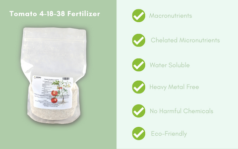 Tomato Fertilizer 4-18-38 plus Chelated Micronutrients