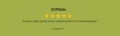 gypsum powder 5 star review