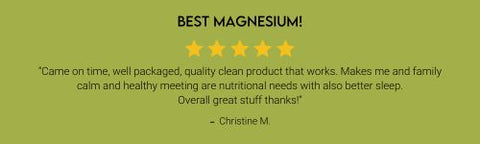 five star review greenway biotech magnesium chloride powder