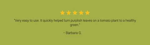 Five star review for greenway biotech fish bone meal fertilizer