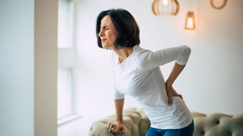 Woman with lower back pain