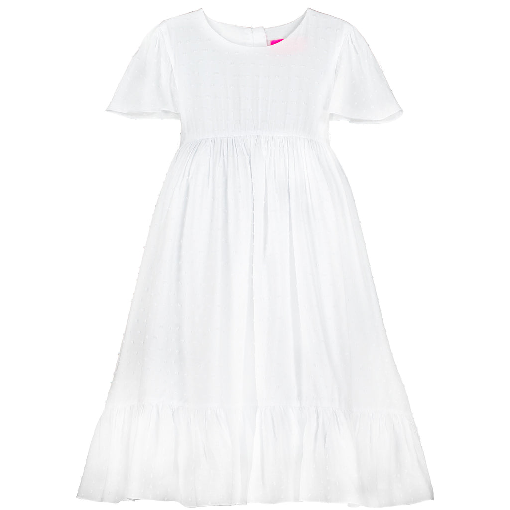 white cotton frock for girl