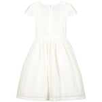 Girls Designer White Cotton Embroidered Dress | Holly Hastie London