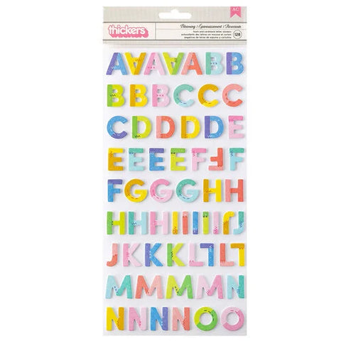 Thickers Paige Evans BLOOMING Wild Alphabet Foam Cardstock Stickers ...