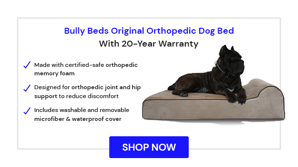 Original Bully Bed - Best dog bed for dogs with hip dysplasia