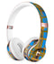 Abstract Gold and Teal Wet Paint Full-Body Skin Kit for the Beats by Dre Solo 3 Wireless Headphones