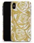 Gold and White Roses - iPhone X Clipit Case