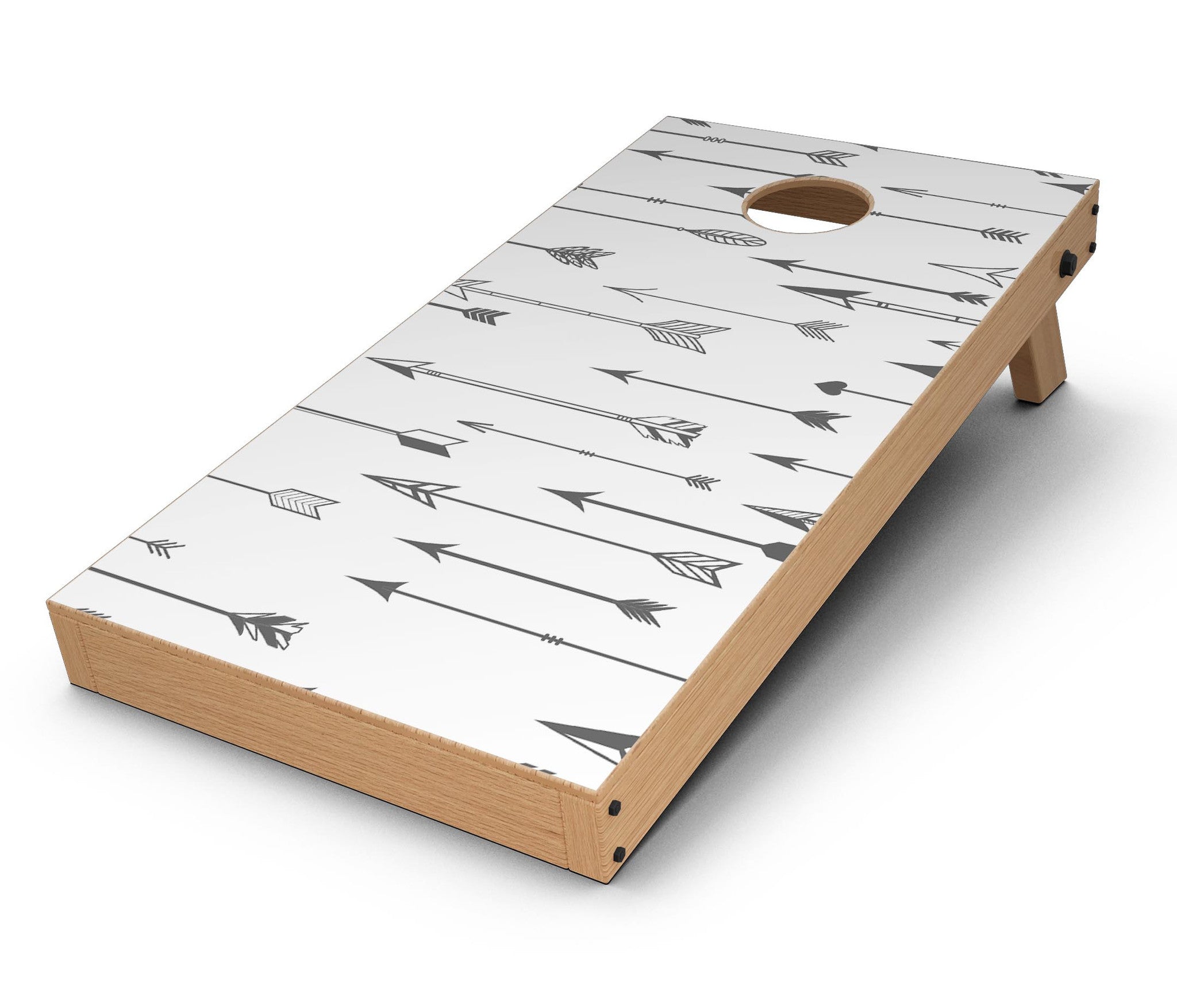 Hipster Arrow Pattern CornHole Board Skin Decal Kit