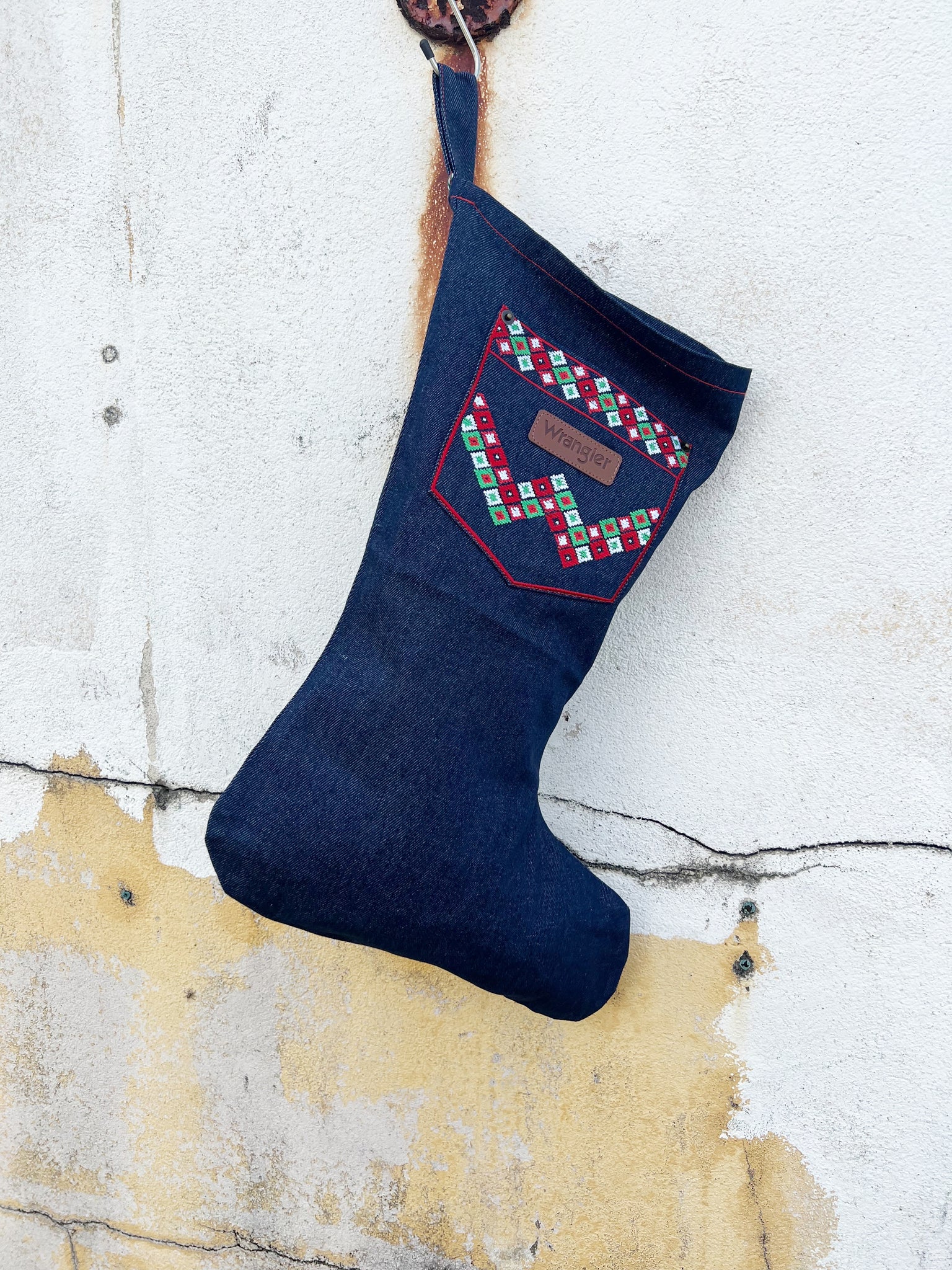 X1S2929STK Wrangler Denim Christmas Stocking – LittleBit Country