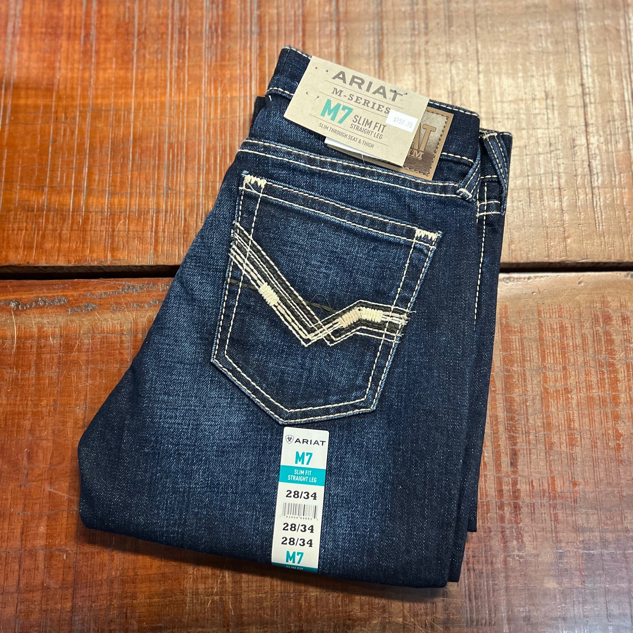 Rock Roll Boy's Tan Leather Pocket Reflex Boot Cut Jeans
