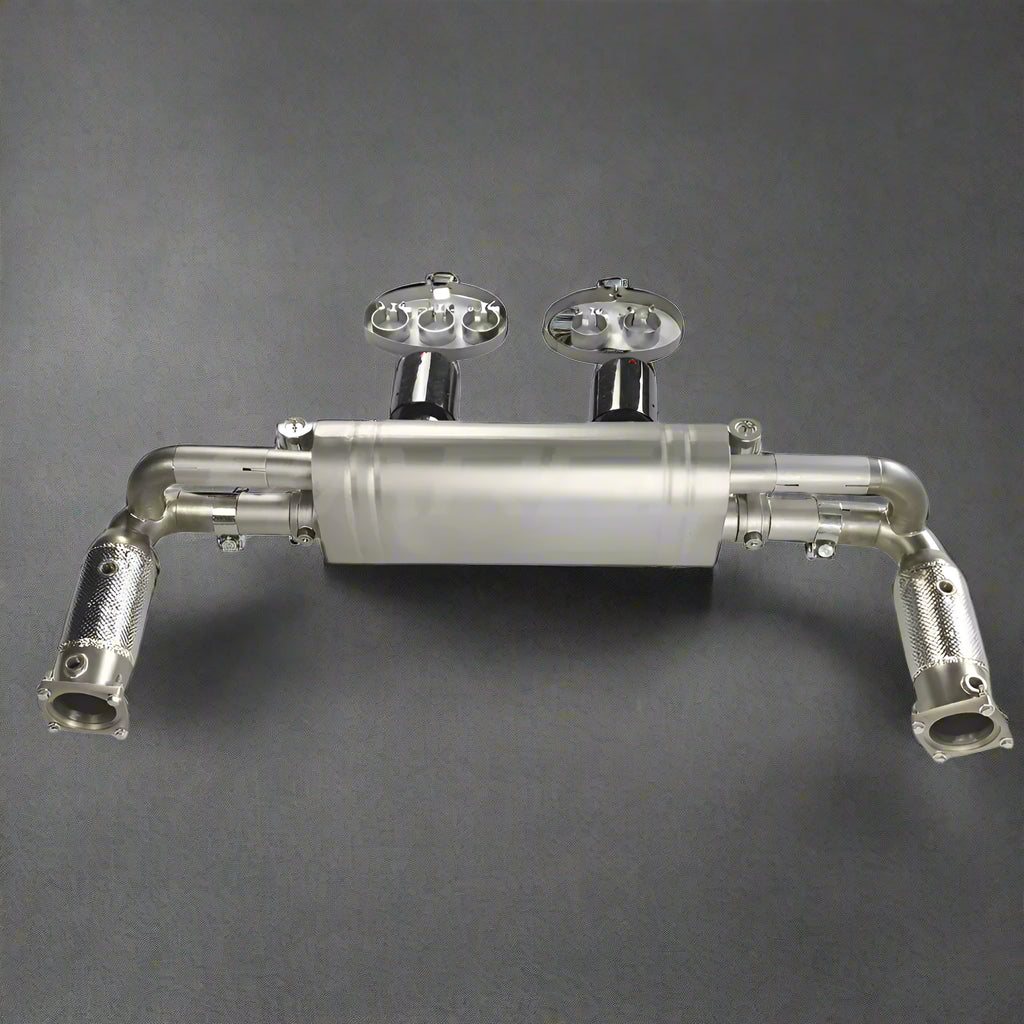 Valved Catback Exhaust System with Downpipe for Porsche 911 Carrera 991.2