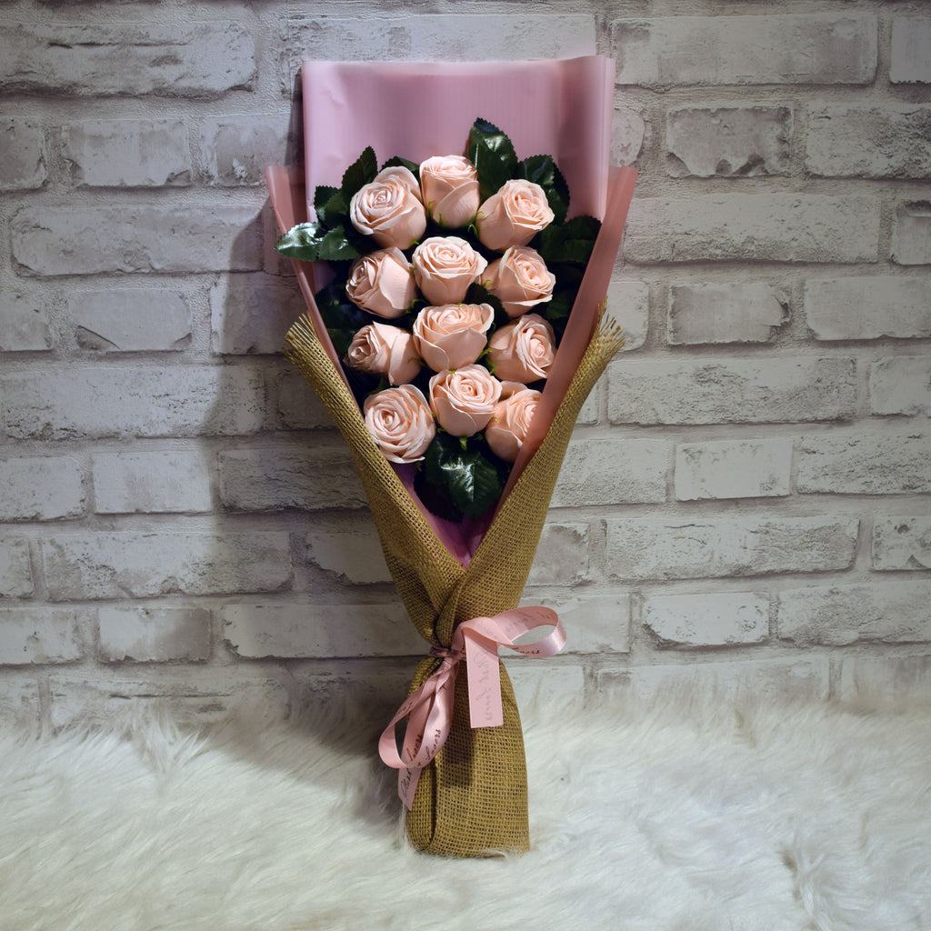 Soap Roses Sided Bouquet (SRS08C)