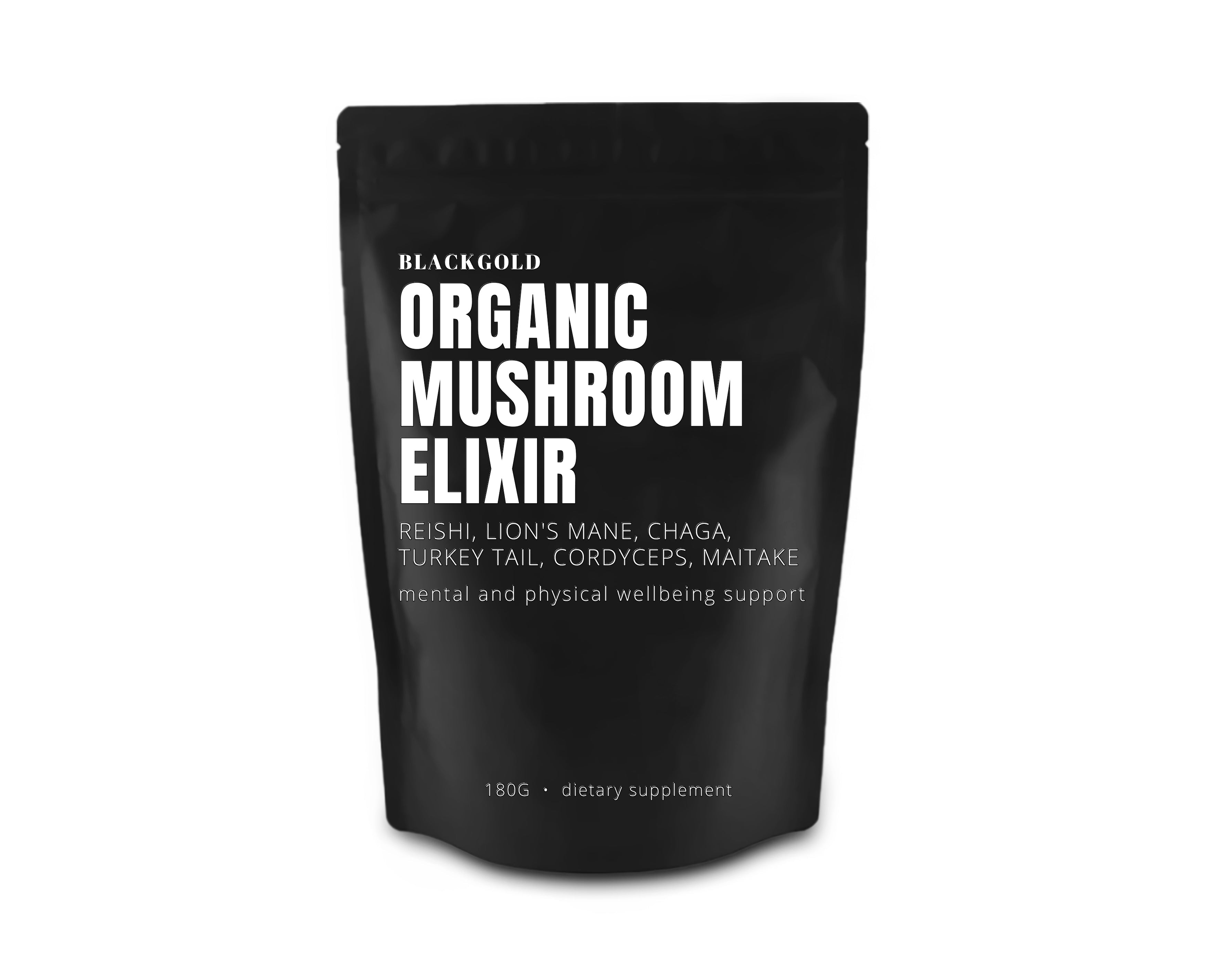 Organic Mushroom Elixir Extract (90 Serving) - Blackgold Elixir Australia product image